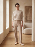 Women's Lapel Collar Cashmere Sweater