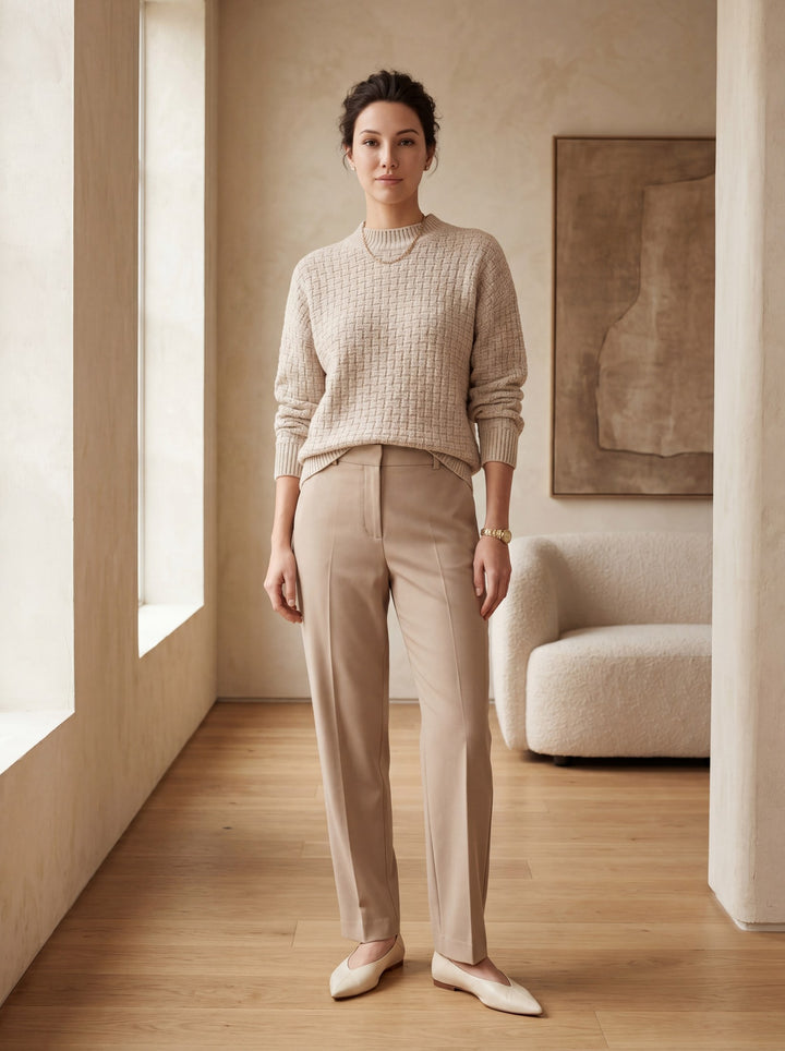 Women's Lapel Collar Cashmere Sweater candidate collection image