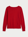 Maglione corto in cashmere a maglia da donna