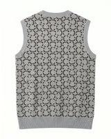 ZHILIFS | Men's Grey V-Neck Sweater Vest — Grey