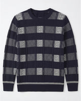 ZHILIFS | Men's Dark Blue Crew Neck Pullover — Dark Blue