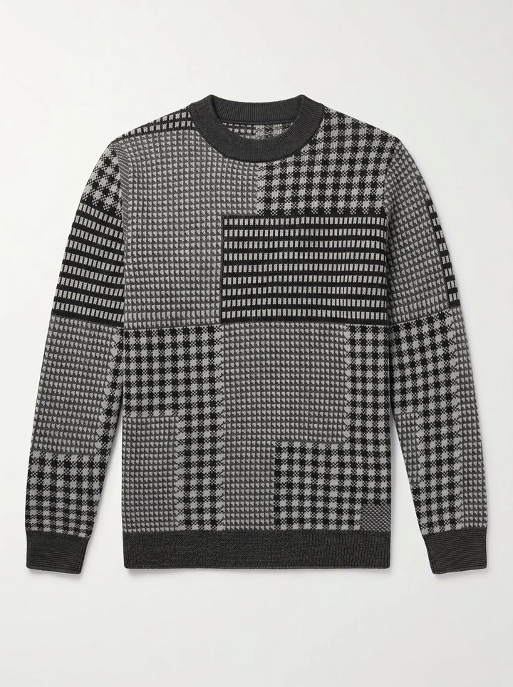 ZHILIFS | Men's Dark Grey Crew Neck Pullover alternate view