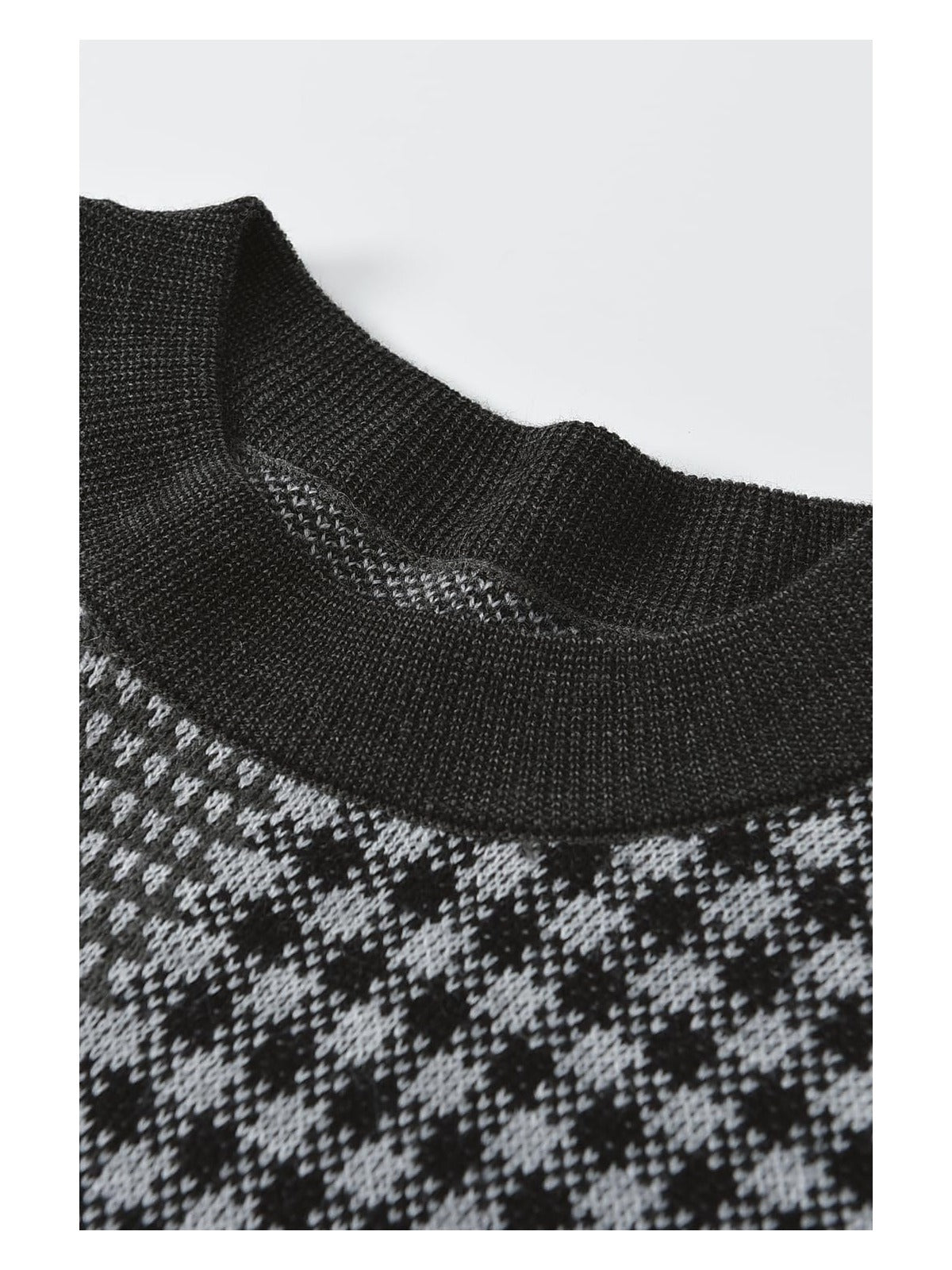 ZHILIFS | Men's Dark Grey Crew Neck Pullover — Dark Grey