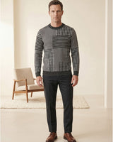 ZHILIFS | Men's Dark Grey Crew Neck Pullover — Dark Grey