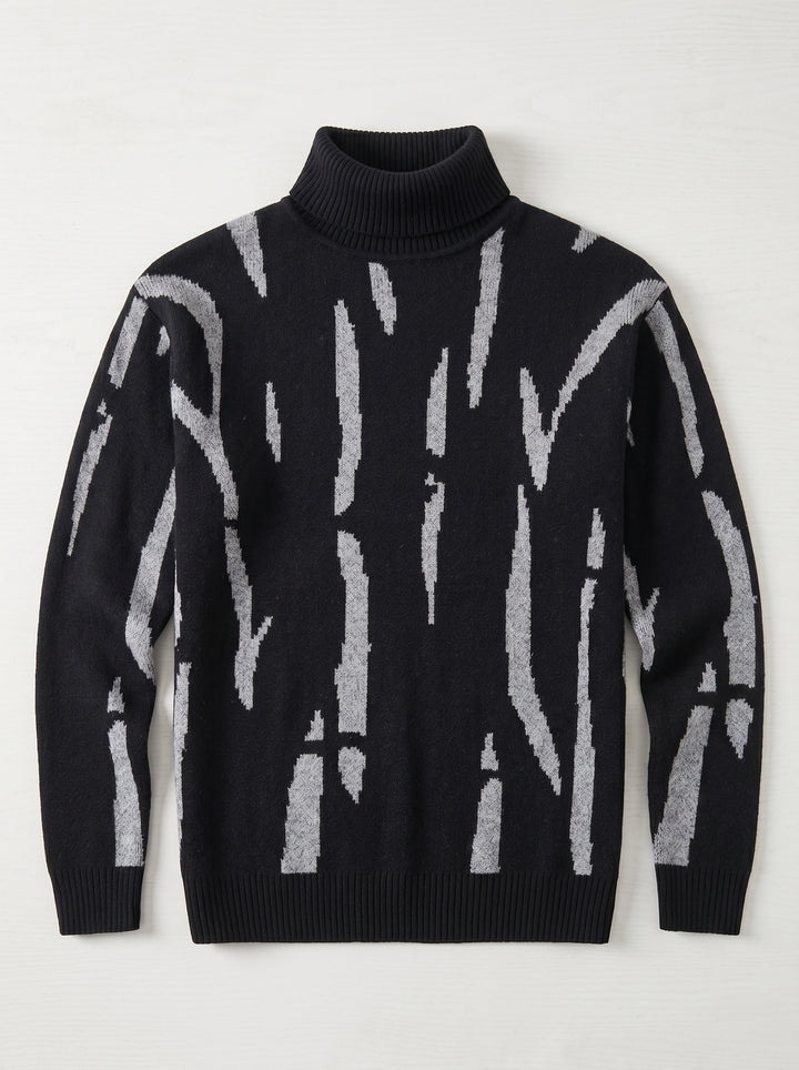 Men's Patterned Turtleneck Pullover alternate view