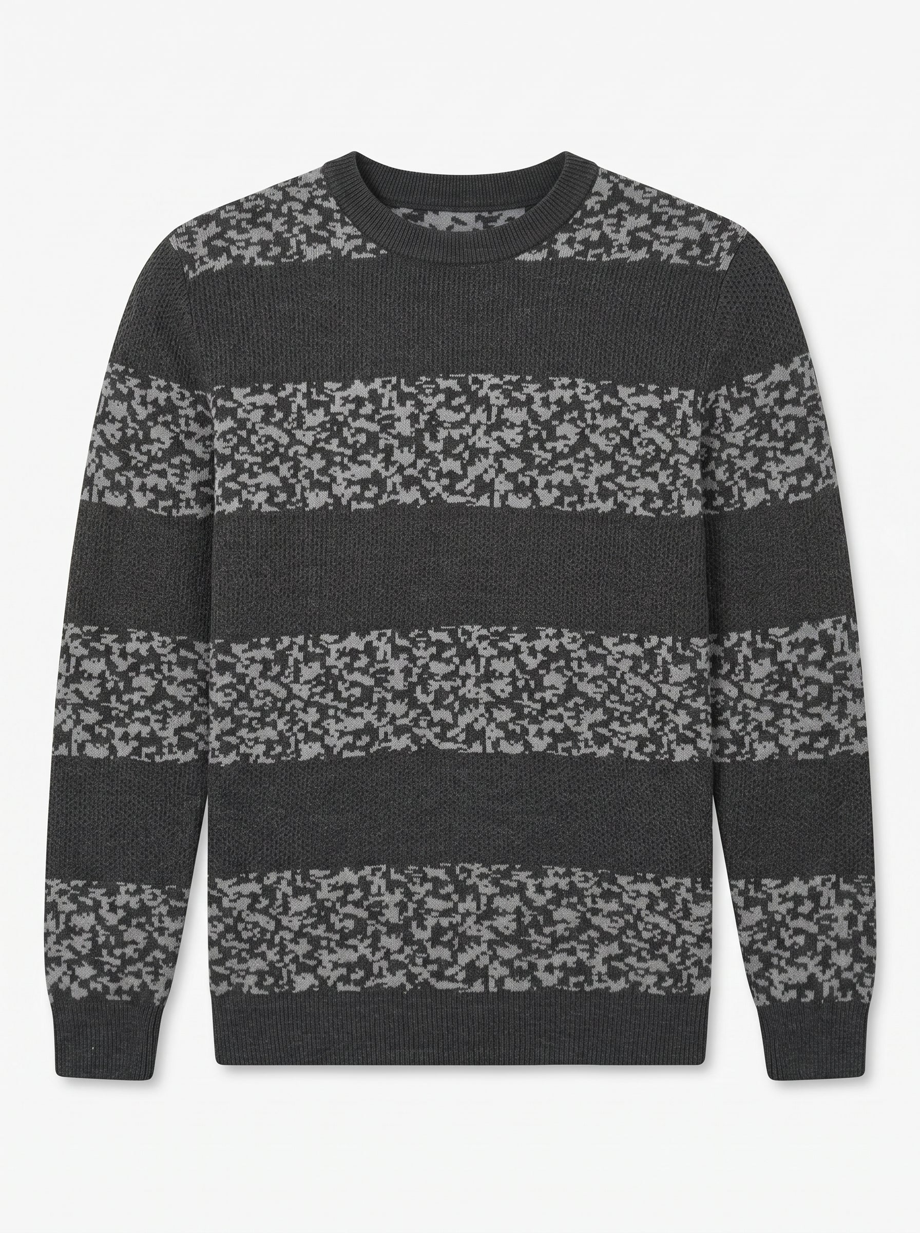 ZHILIFS | Men's Dark Grey Crew Neck Pullover — Dark Grey