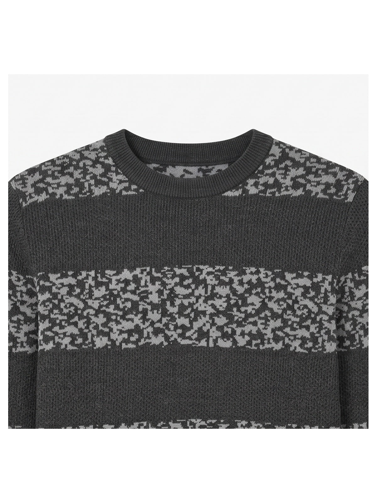ZHILIFS | Men's Dark Grey Crew Neck Pullover — Dark Grey