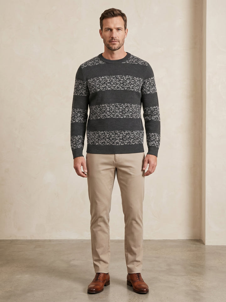 ZHILIFS | Men's Dark Grey Crew Neck Pullover candidate collection image