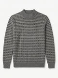 ZHILIFS | Men's Dark Grey Mock Neck Pullover
