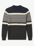 ZHILIFS | Men's Navy Mock Neck Pullover