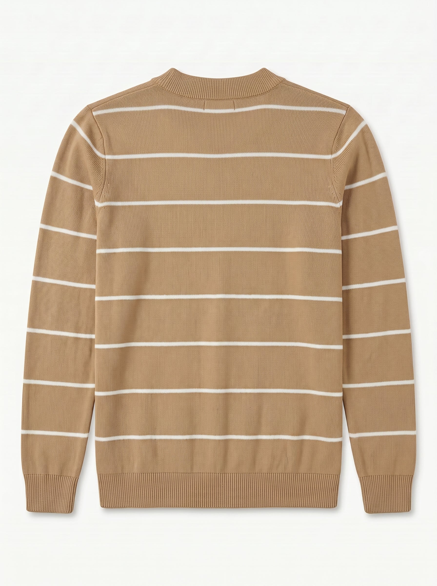 ZHILIFS | Men's Brown Mock Neck Pullover — Brown