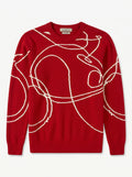 ZHILIFS | Men's Patterned Crew Neck Pullover