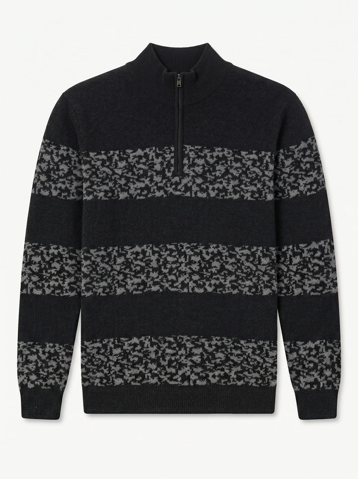 ZHILIFS | Men's Quarter Zip Mock Neck Pullover alternate view