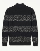 ZHILIFS | Men's Quarter Zip Mock Neck Pullover — Black