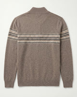 ZHILIFS | Men's Quarter Zip Mock Neck Pullover — Brown