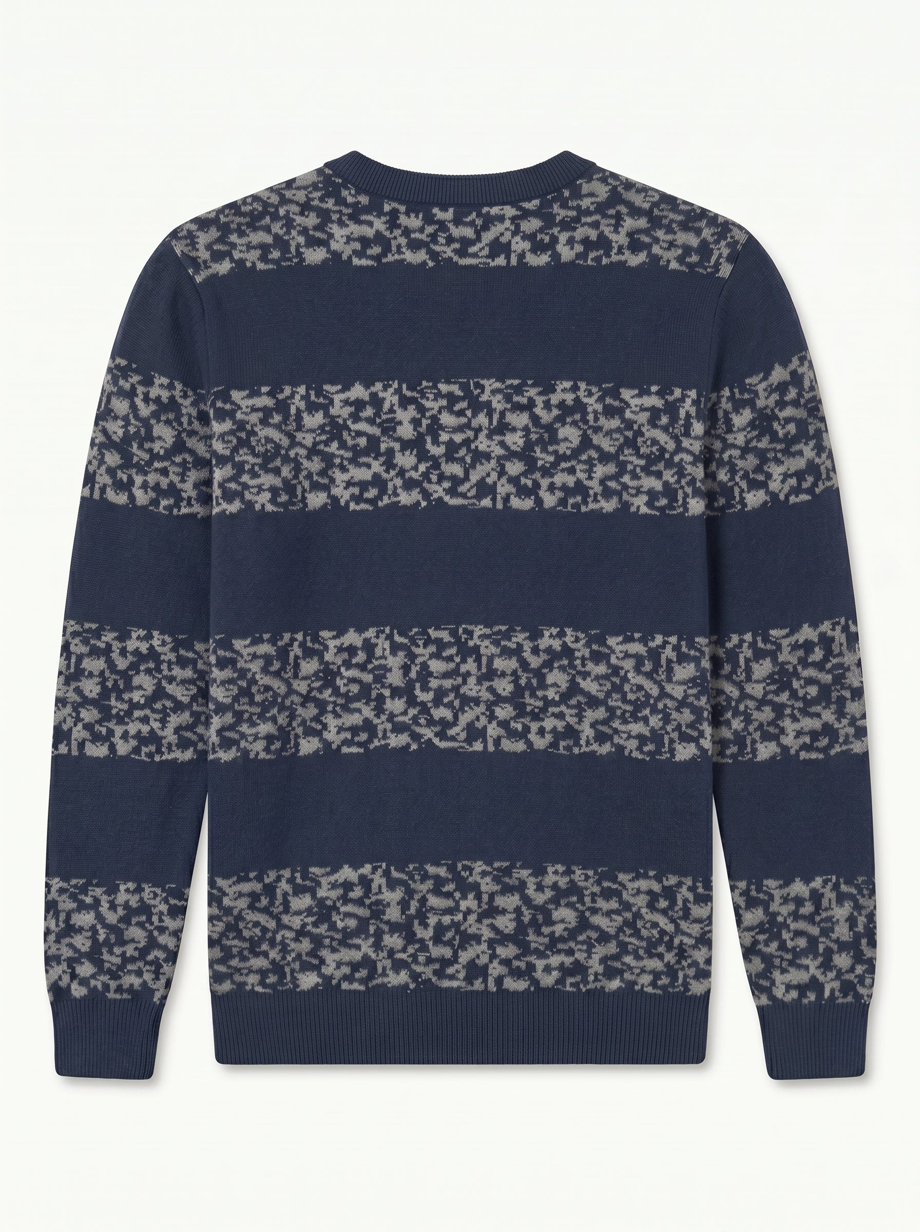 ZHILIFS | Men's Quarter Zip Mock Neck Pullover — Navy