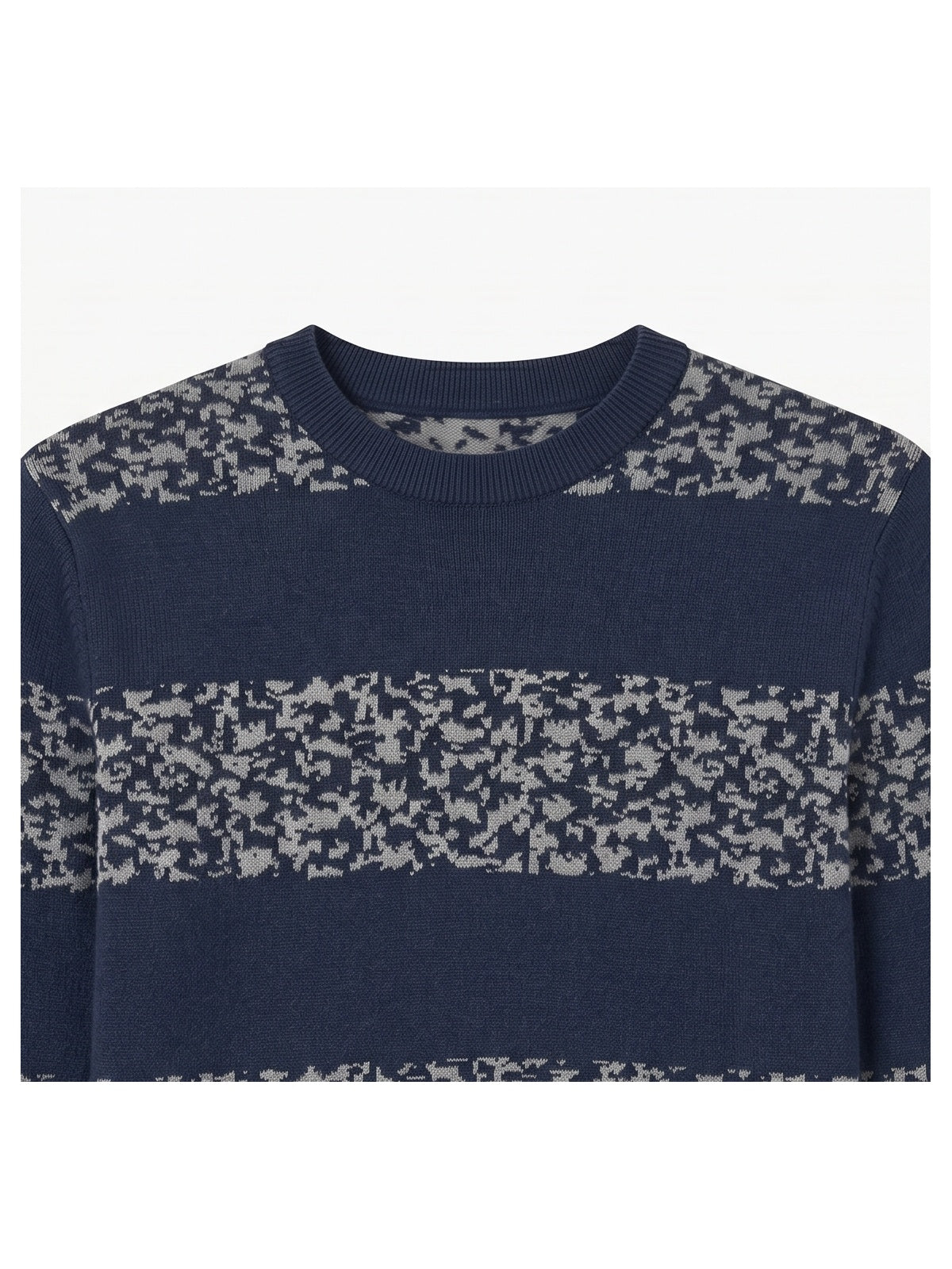 ZHILIFS | Men's Quarter Zip Mock Neck Pullover — Navy
