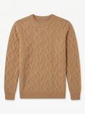 ZHILIFS | Men's Cable Crew Neck Pullover