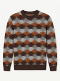 ZHILIFS | Men's Patterned Crew Neck Pullover