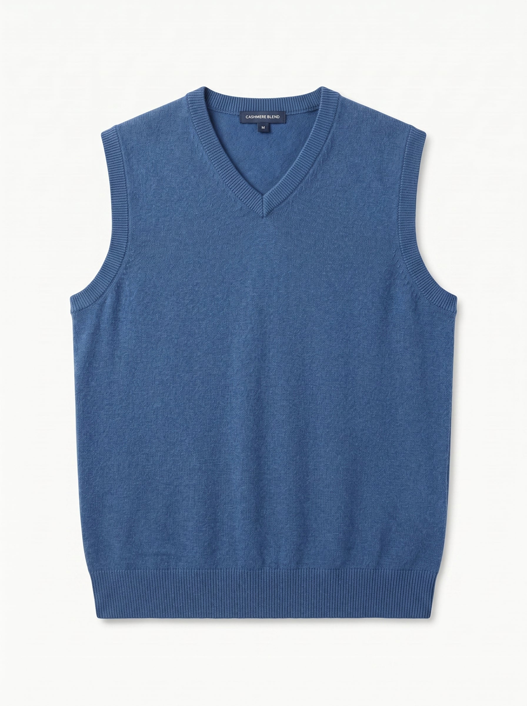 ZHILIFS | Men's V-Neck Sweater Vest — Blue
