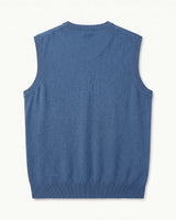 ZHILIFS | Men's V-Neck Sweater Vest — Blue