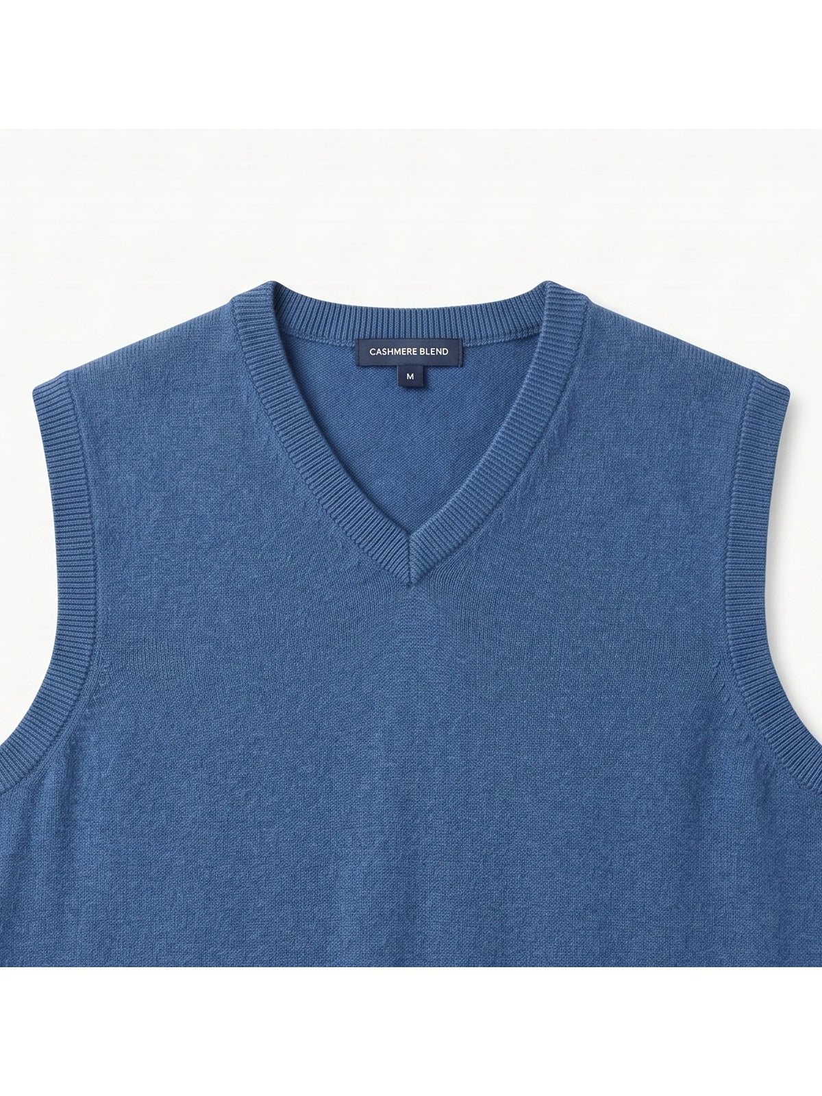 ZHILIFS | Men's V-Neck Sweater Vest — Blue