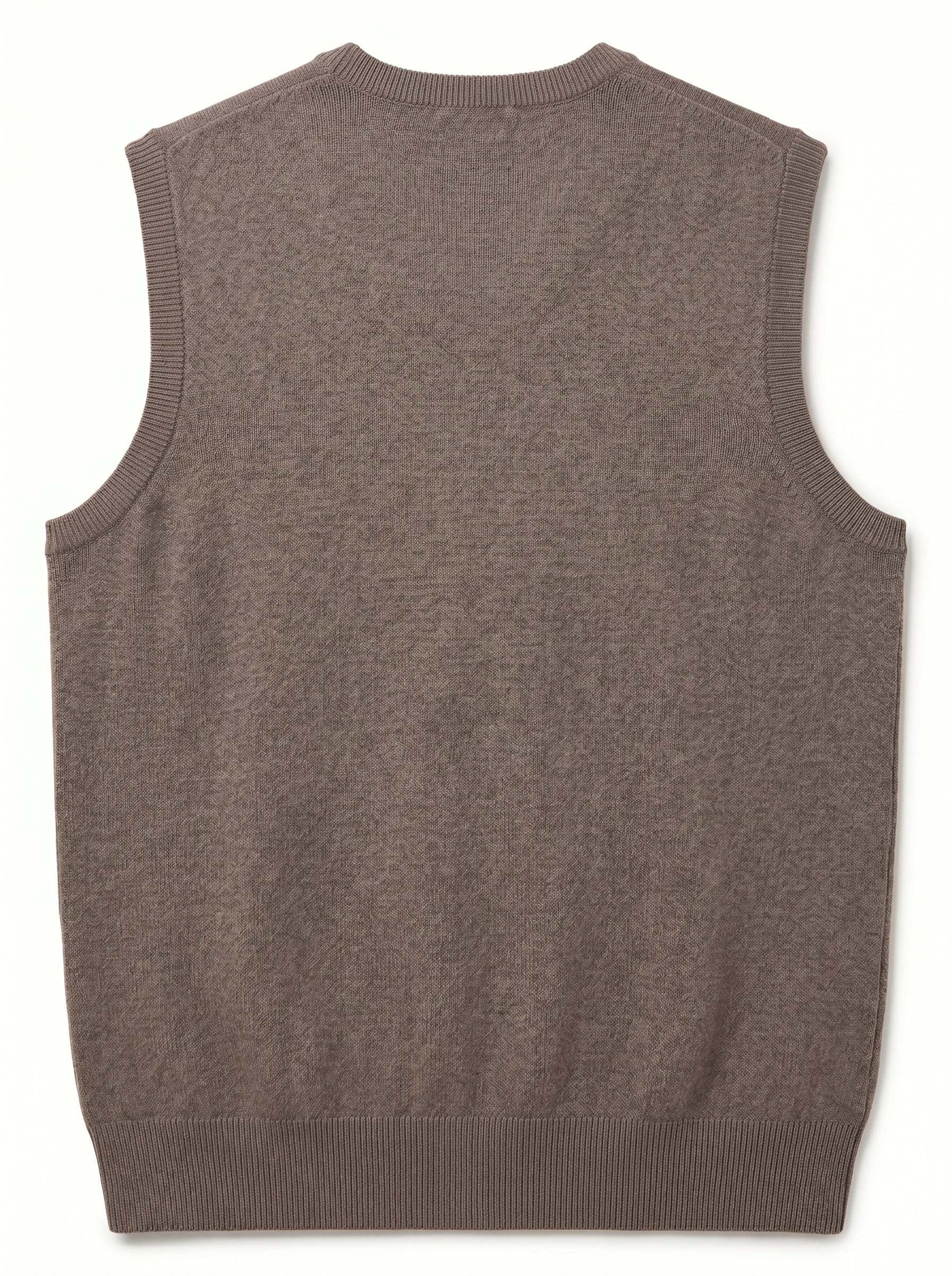 ZHILIFS | Men's V-Neck Sweater Vest — Brown