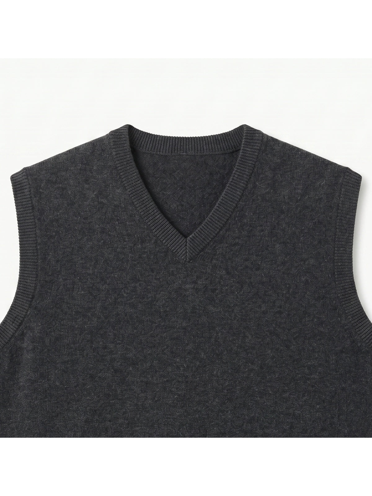 ZHILIFS | Men's V-Neck Sweater Vest — Dark grey
