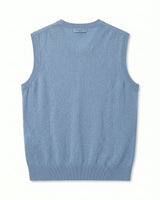 ZHILIFS | Men's V-Neck Sweater Vest — Sky blue
