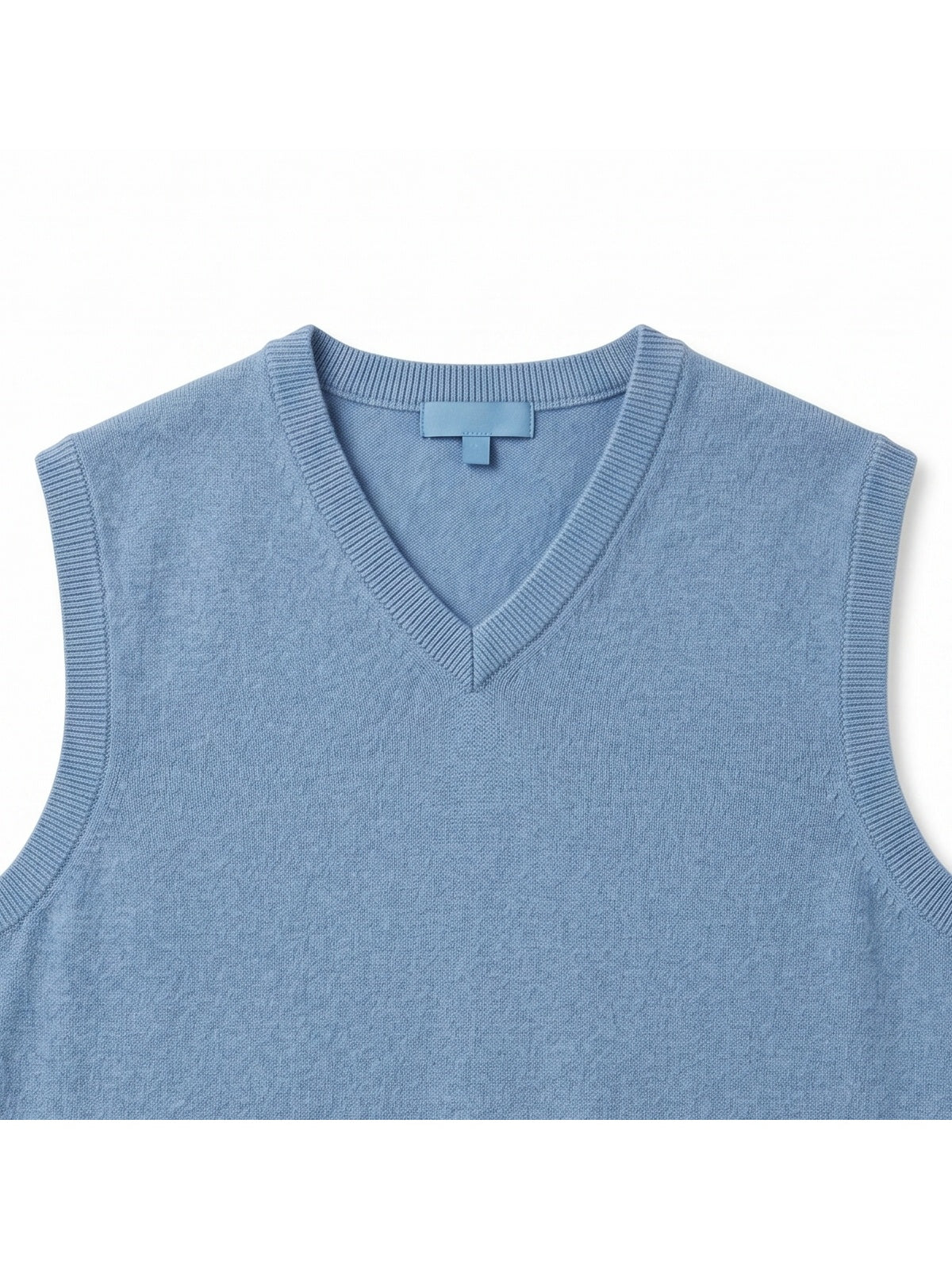 ZHILIFS | Men's V-Neck Sweater Vest — Sky blue