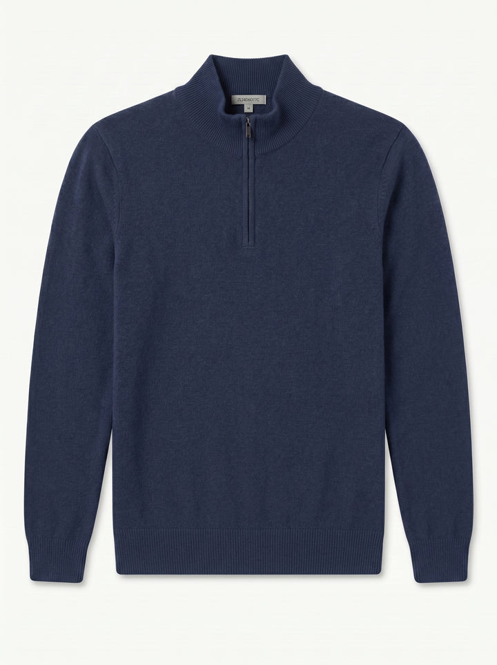 ZHILIFS | Men's Quarter Zip Mock Neck Pullover alternate view