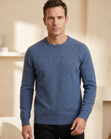 ZHILIFS | Men's Crew Neck Pullover — Blue