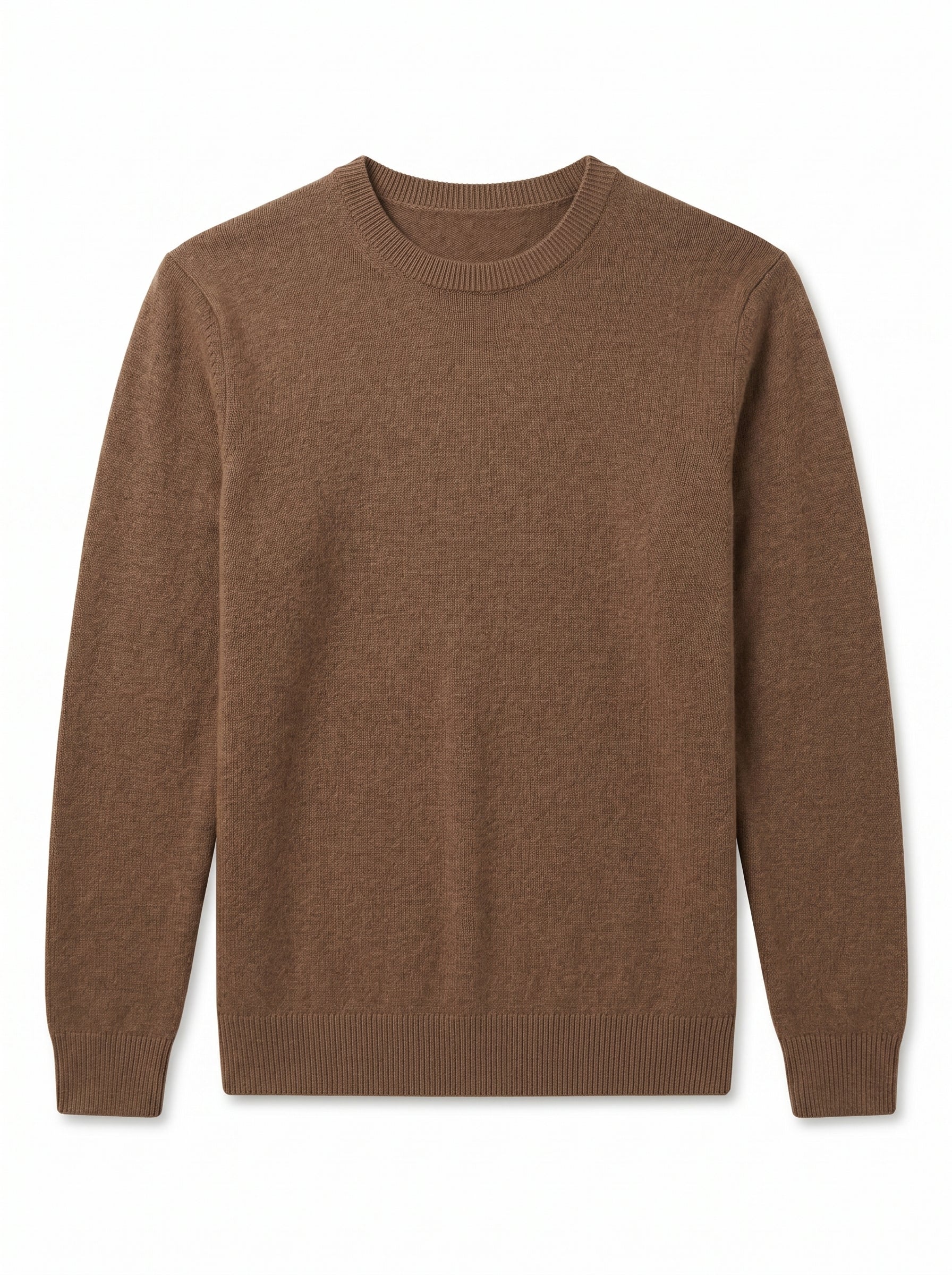 ZHILIFS | Men's Crew Neck Pullover — Brown