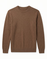 ZHILIFS | Men's Crew Neck Pullover — Brown