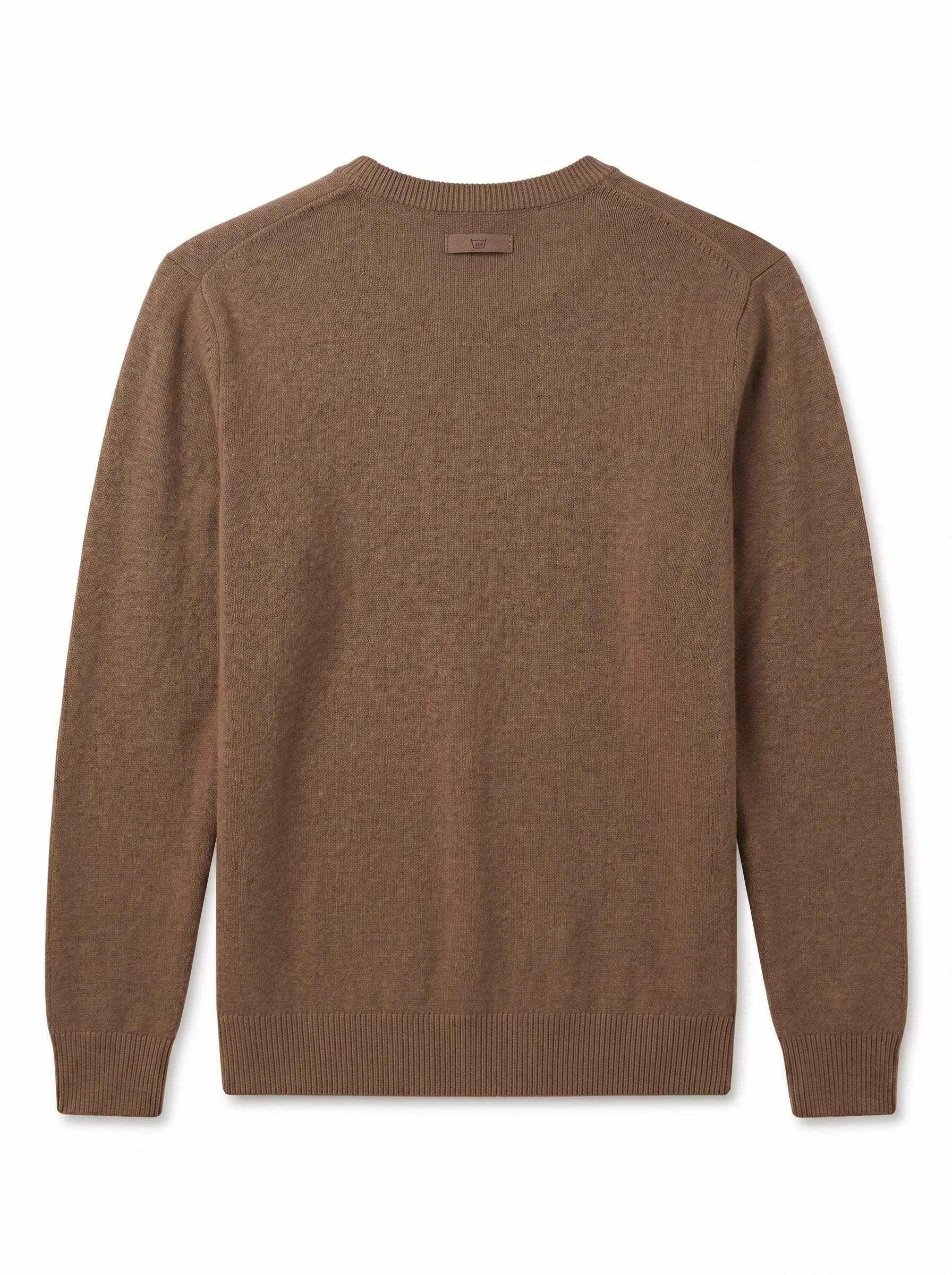 ZHILIFS | Men's Crew Neck Pullover — Brown