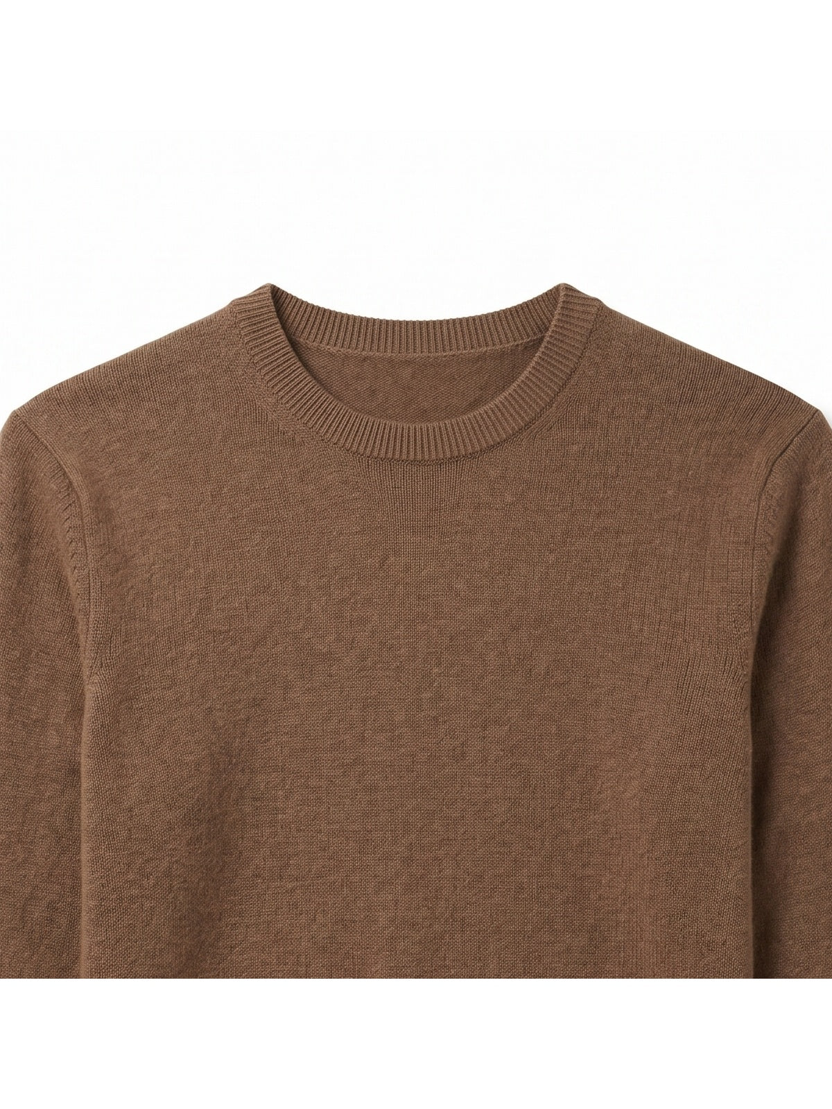 ZHILIFS | Men's Crew Neck Pullover — Brown