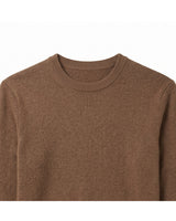 ZHILIFS | Men's Crew Neck Pullover — Brown