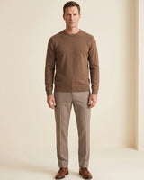 ZHILIFS | Men's Crew Neck Pullover — Brown