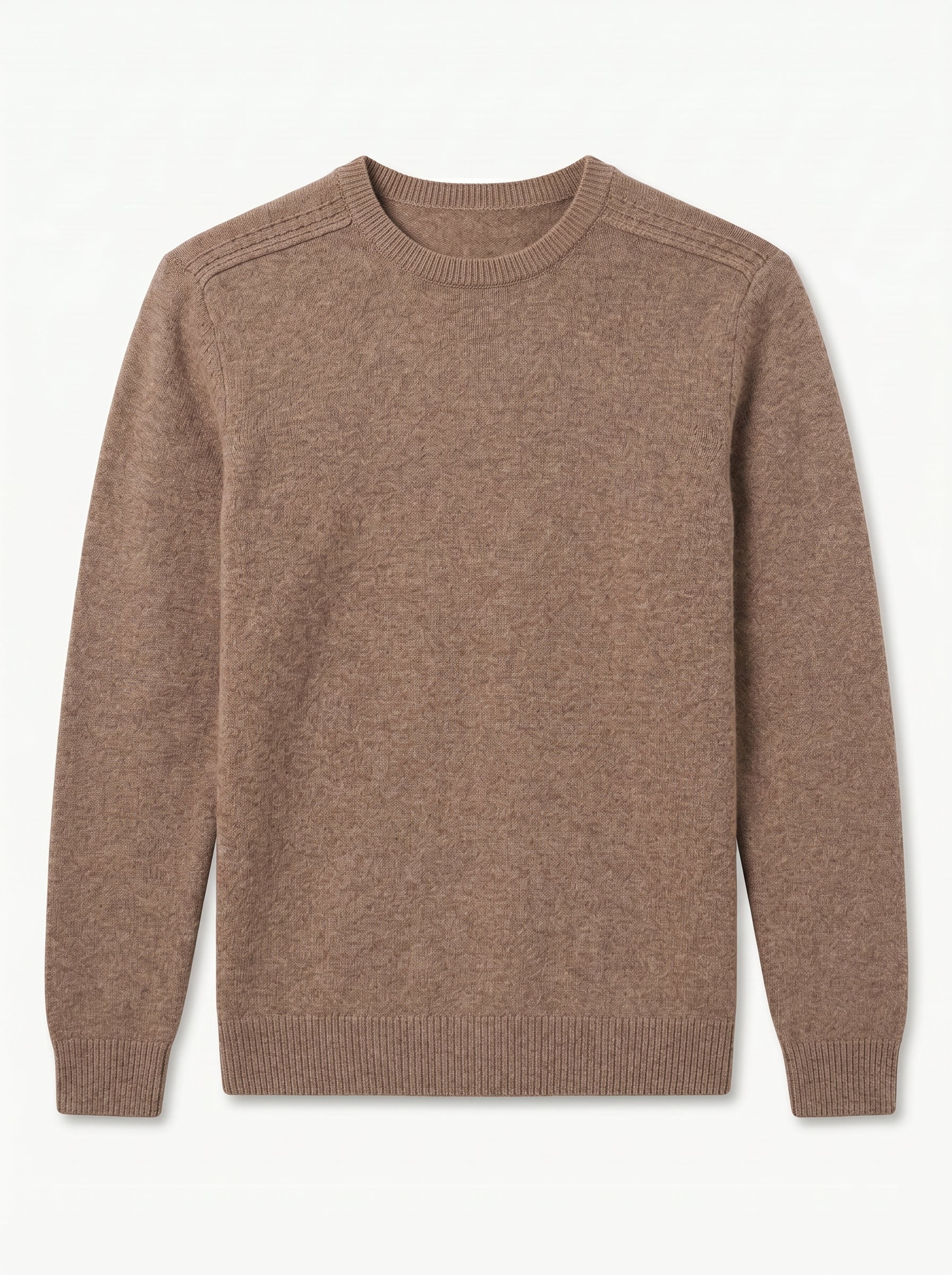 ZHILIFS | Men's Crew Neck Pullover — Camel
