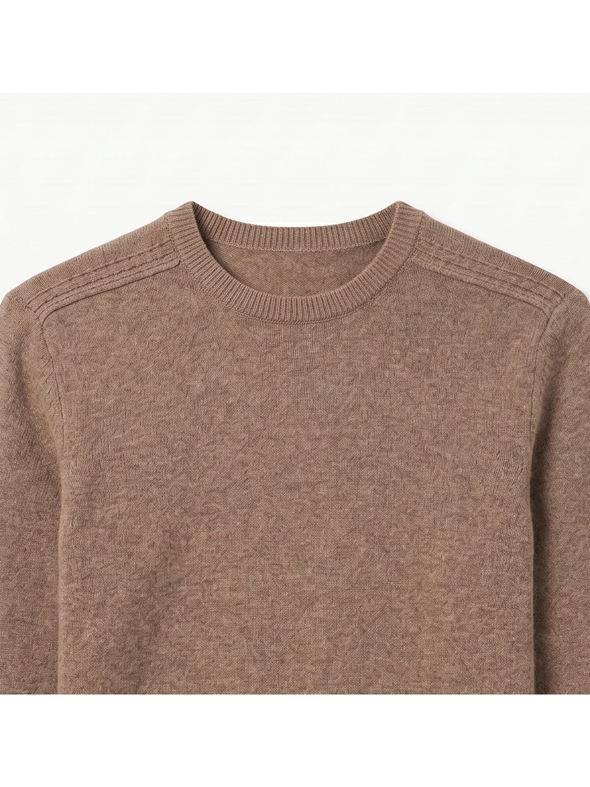 ZHILIFS | Men's Crew Neck Pullover — Camel