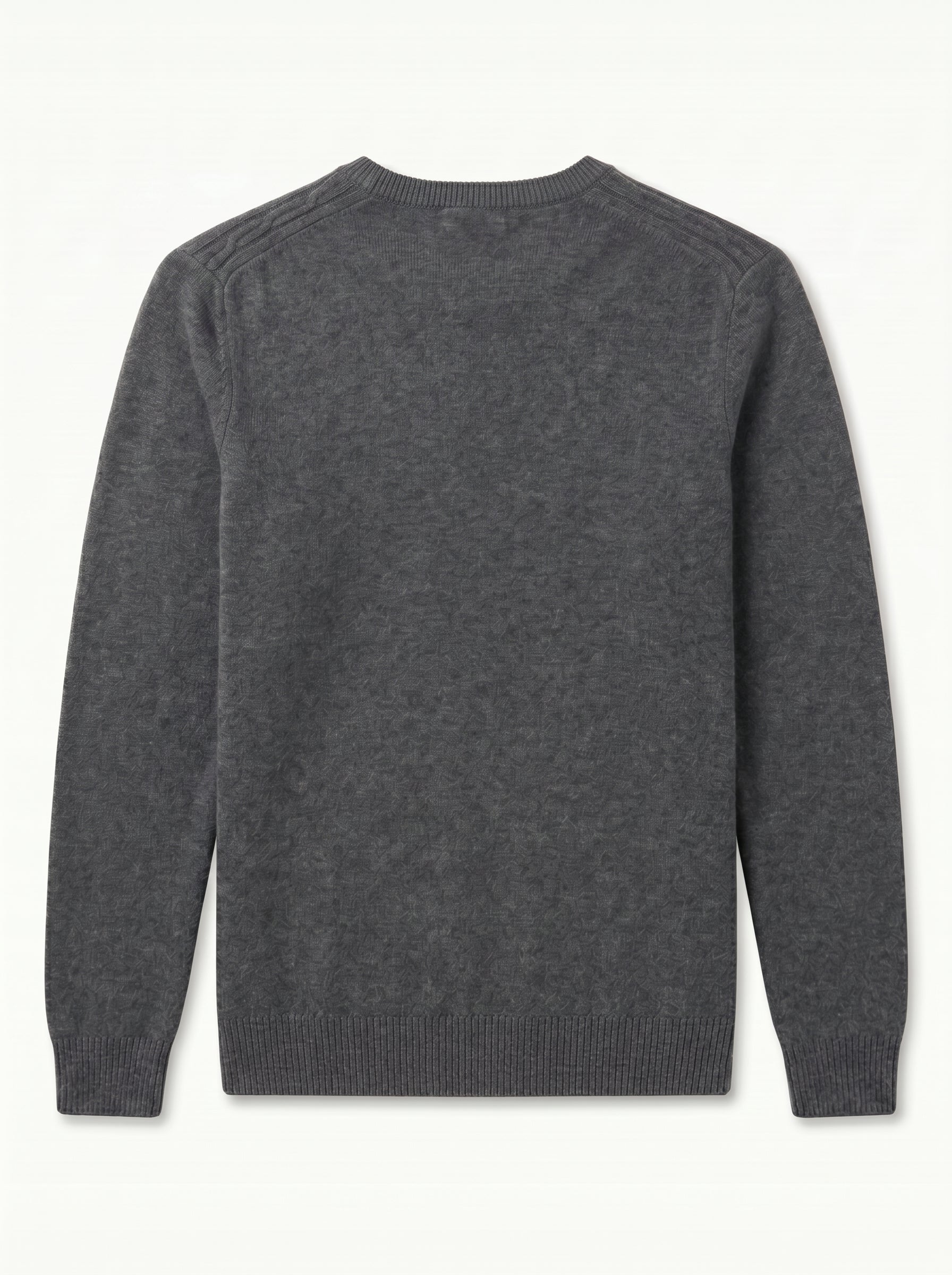 ZHILIFS | Men's Crew Neck Pullover — Dark grey
