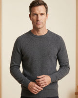 ZHILIFS | Men's Crew Neck Pullover — Dark grey