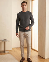 ZHILIFS | Men's Crew Neck Pullover — Dark grey