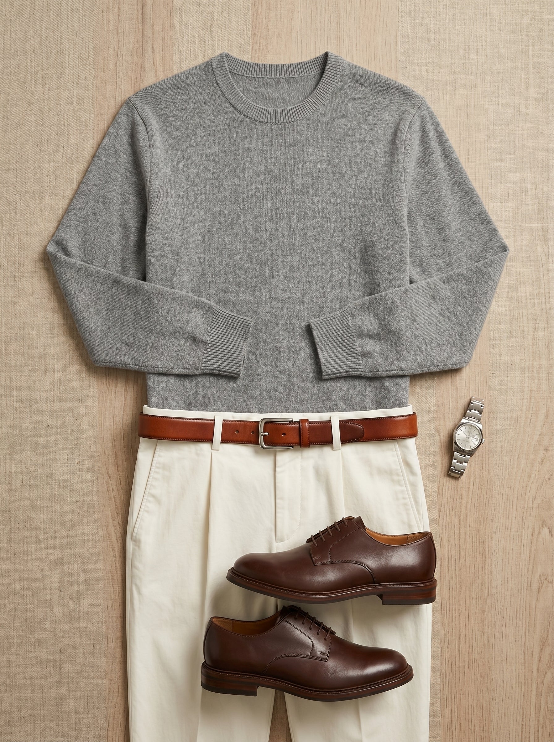 ZHILIFS | Men's Crew Neck Pullover — Grey