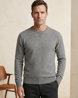 ZHILIFS | Men's Crew Neck Pullover — Grey