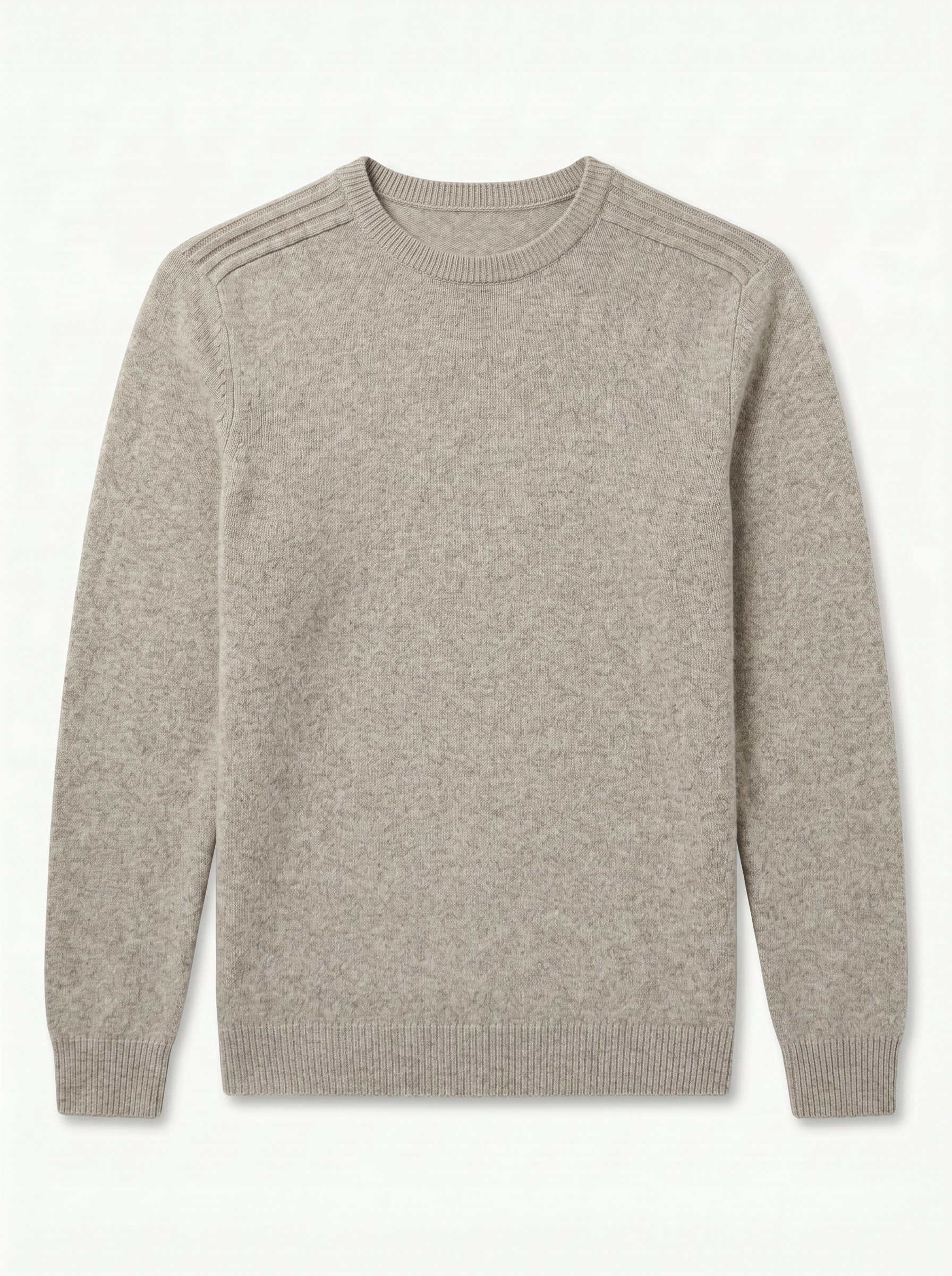 ZHILIFS | Men's Crew Neck Pullover — Light brown