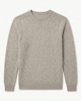 ZHILIFS | Men's Crew Neck Pullover — Light brown