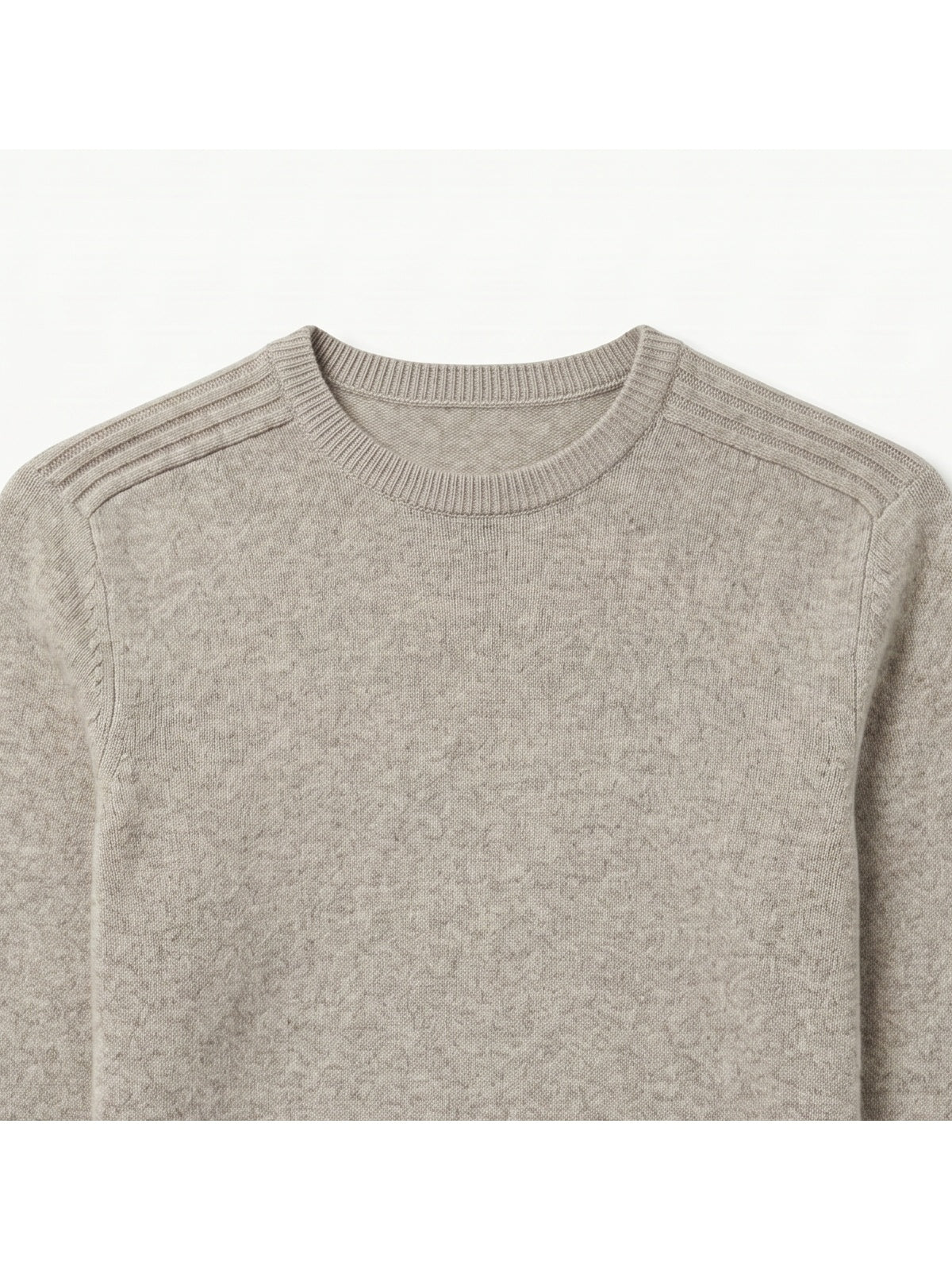 ZHILIFS | Men's Crew Neck Pullover — Light brown