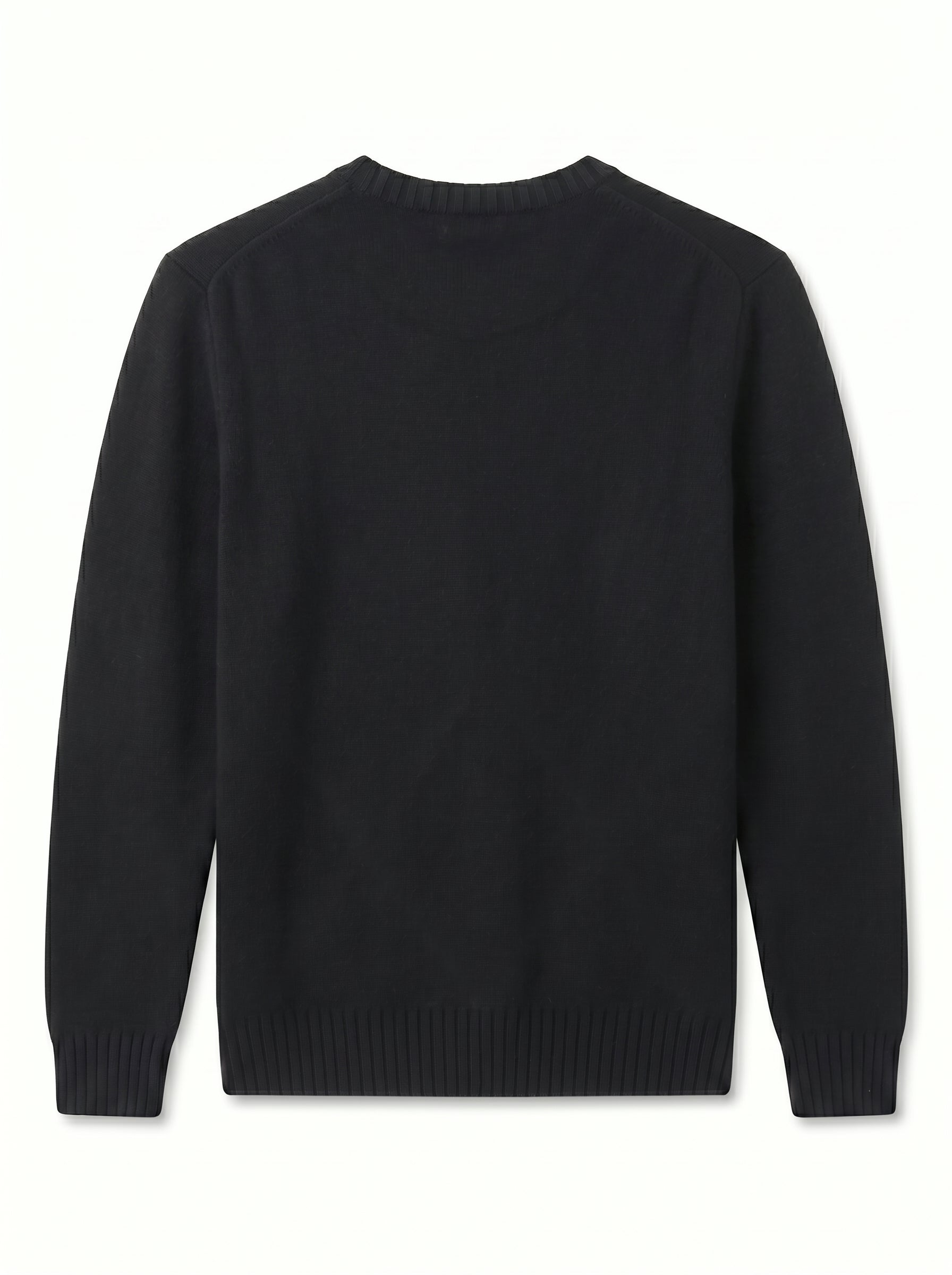 ZHILIFS | Men's Crew Neck Pullover — Black