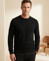ZHILIFS | Men's Crew Neck Pullover — Black